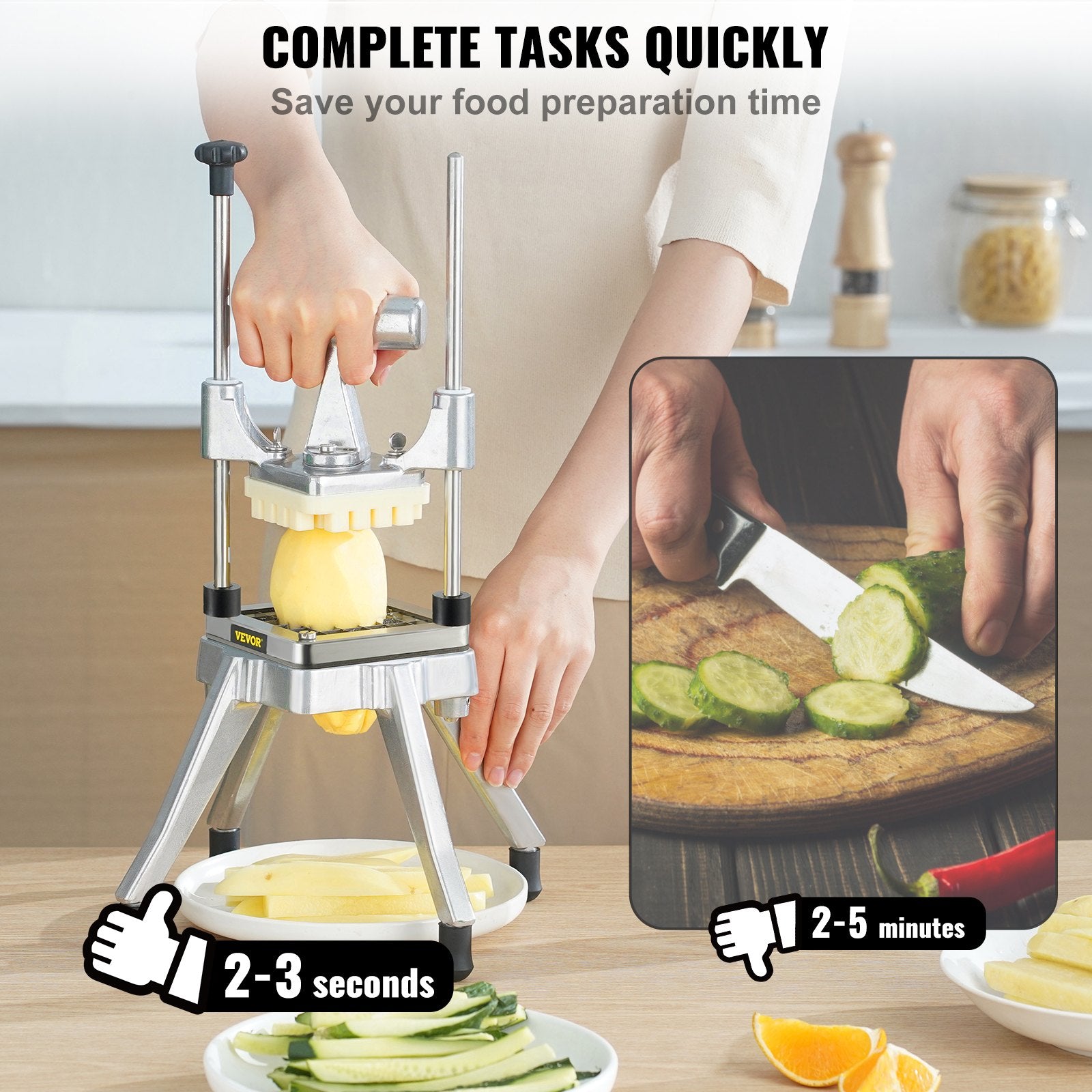 Commercial Vegetable Chopper Heavy Duty Stainless Steel Dicer