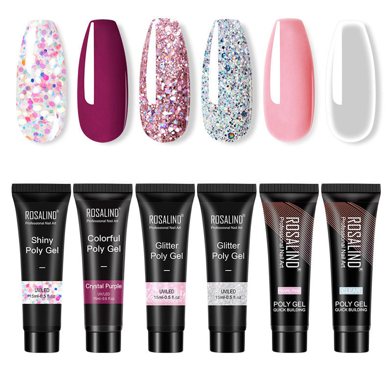 Multi-Color Solid Nail Extension Model Glue