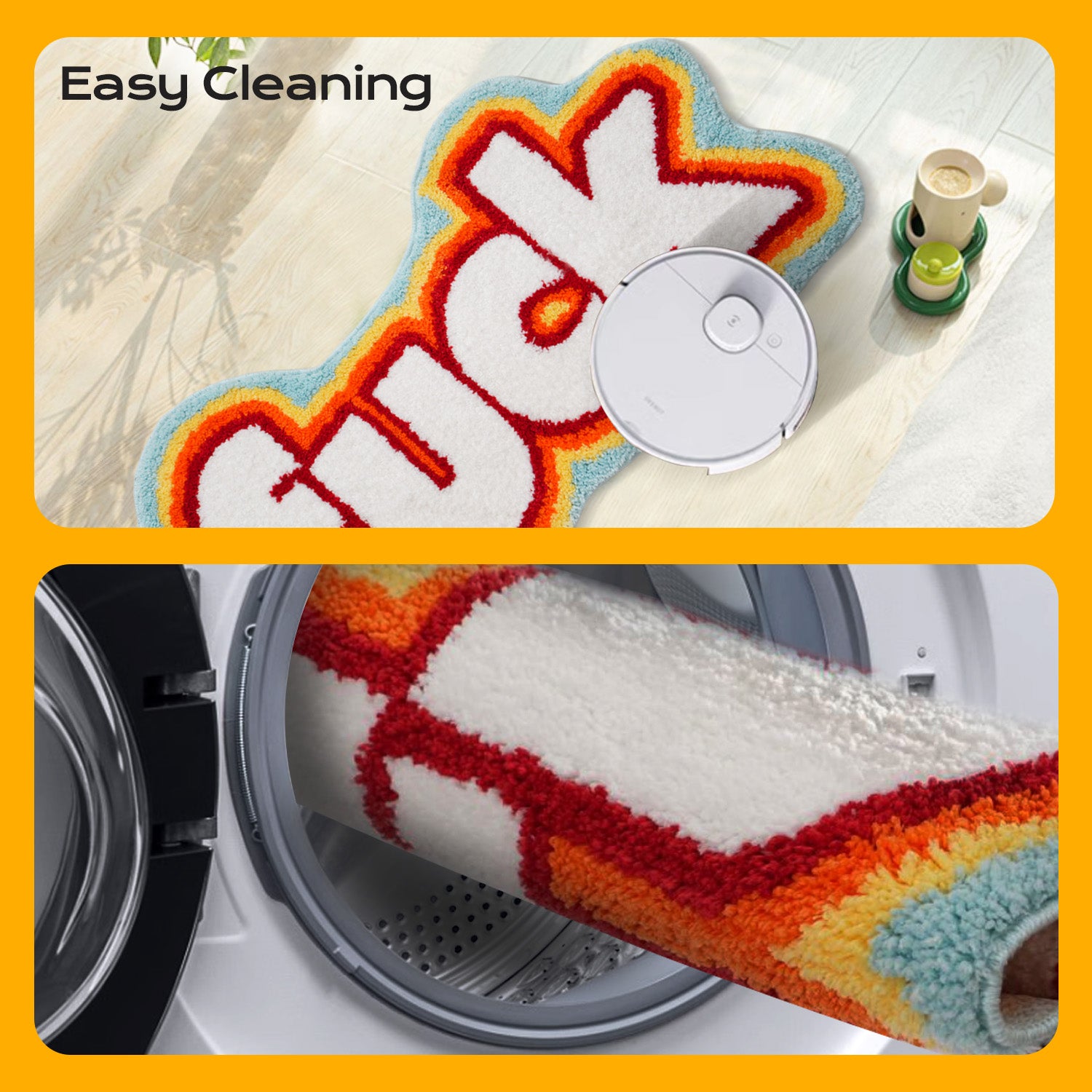 Non Slip Microfiber Bath Rug Absorbent Washable Bathroom Mat