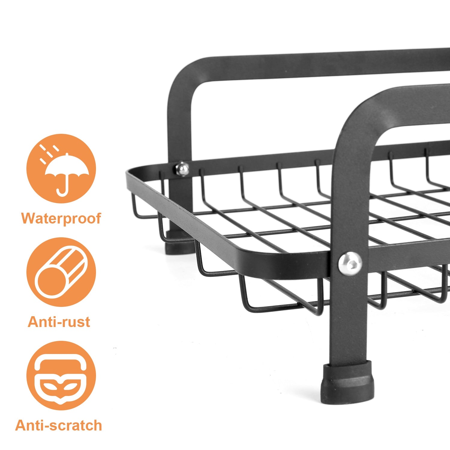 2 Tier Dish Drying Rack with Drainage Tray