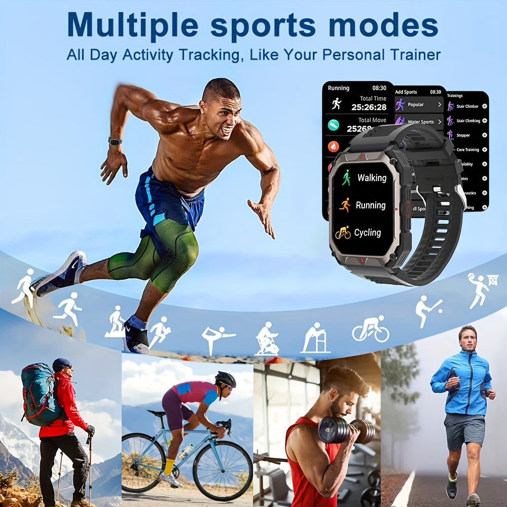 Men’s Smart Watch With Calling Fitness Tracker HD Display
