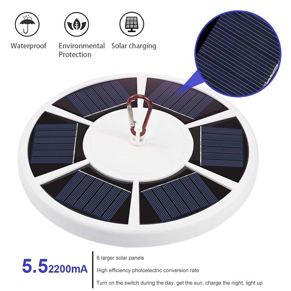 Ultra Bright Solar Flag Pole Light 42 LED Adjustable Outdoor Lamp