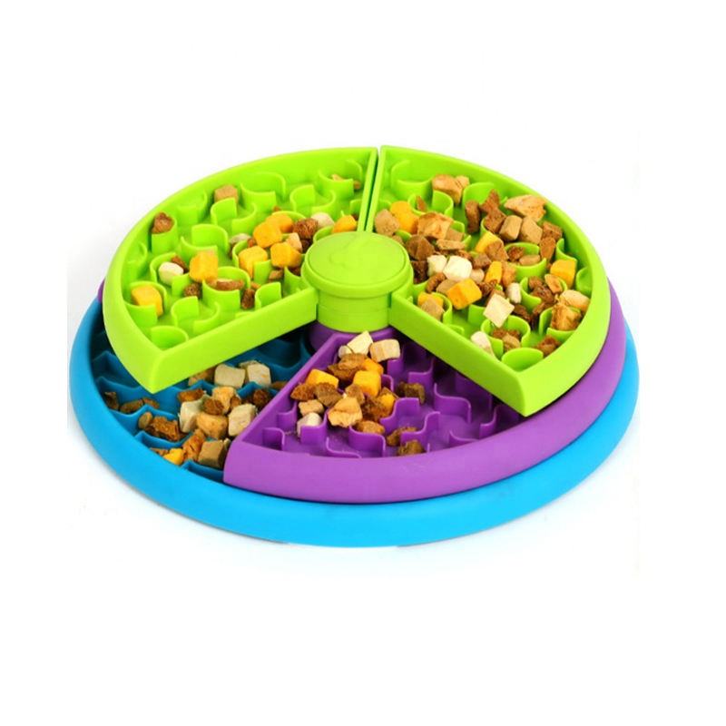 3 in 1 Slow Feeder Dog Bowl with Lick Mat Interactive Puzzle