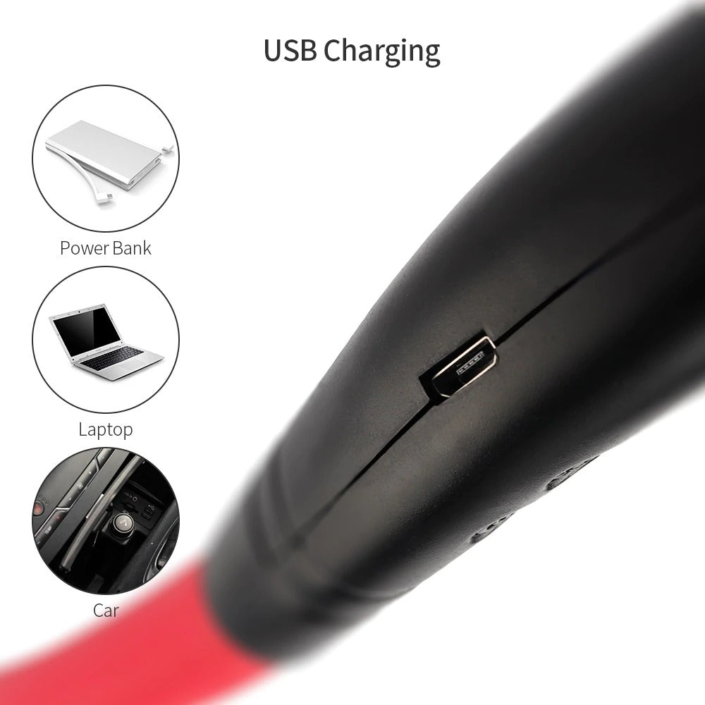 Portable Neck Fan USB Rechargeable Double Head Hanging Fan