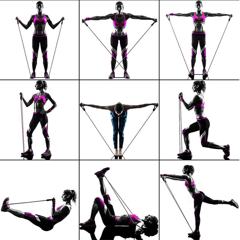 Pull Rope Elastic Training Set for Full Body Strength & Fitness Workout