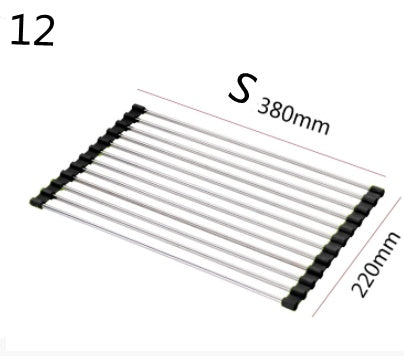 Folding Stainless Steel Kitchen Sink Rack
