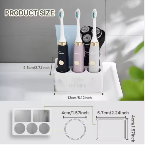 Premium Toothpaste Holder Bathroom Organizer for Electric Brushes