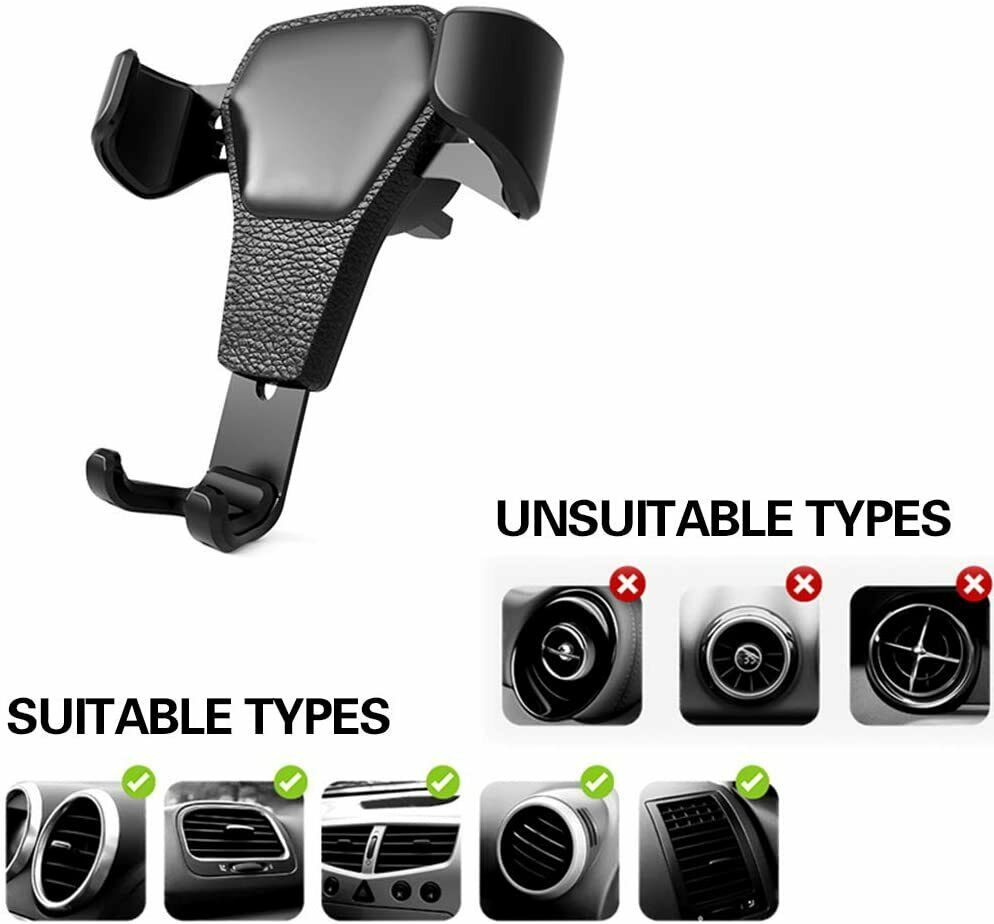 Universal Gravity Car Mount Air Vent Phone Holder for Smartphones
