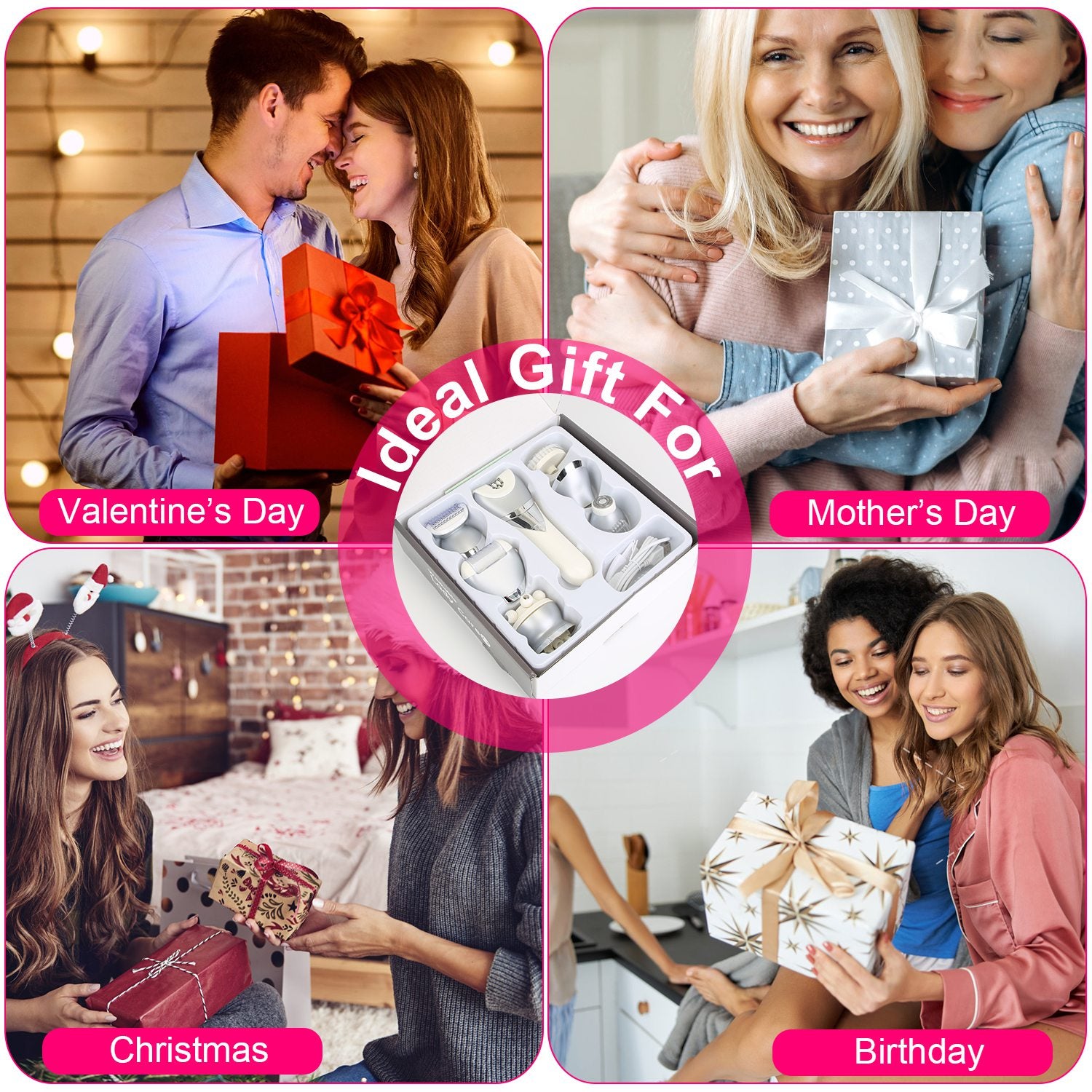 Ultimate 7-in-1 Women Electric Razor - Painless Full Body Groomer