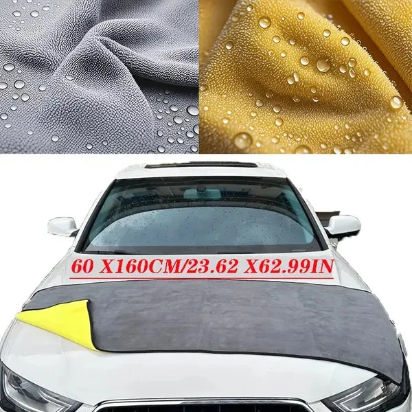 Premium Coral Velvet Car Wash Towel Ultra Absorbent & Scratch-Free
