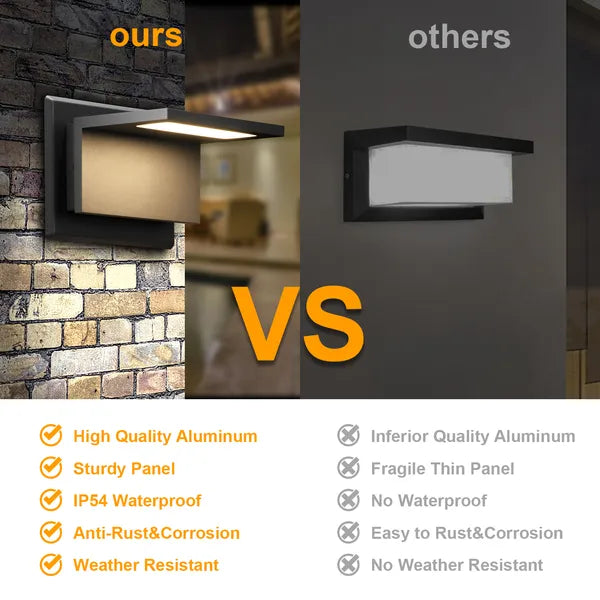 Outdoor LED Wall Light Modern Sconce Porch Front Door Lamp