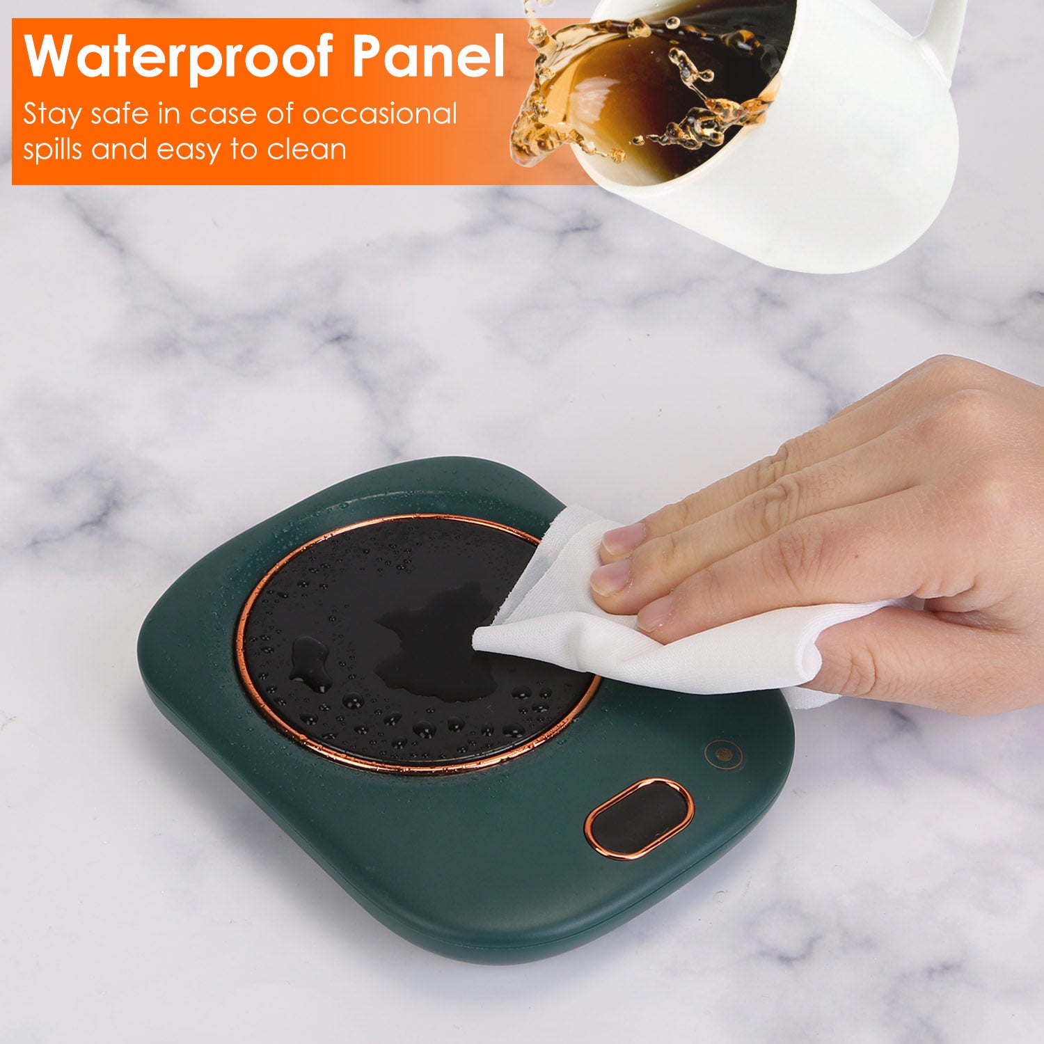 Electric Coffee Mug Warmer for Desk with 3 Temperature Settings