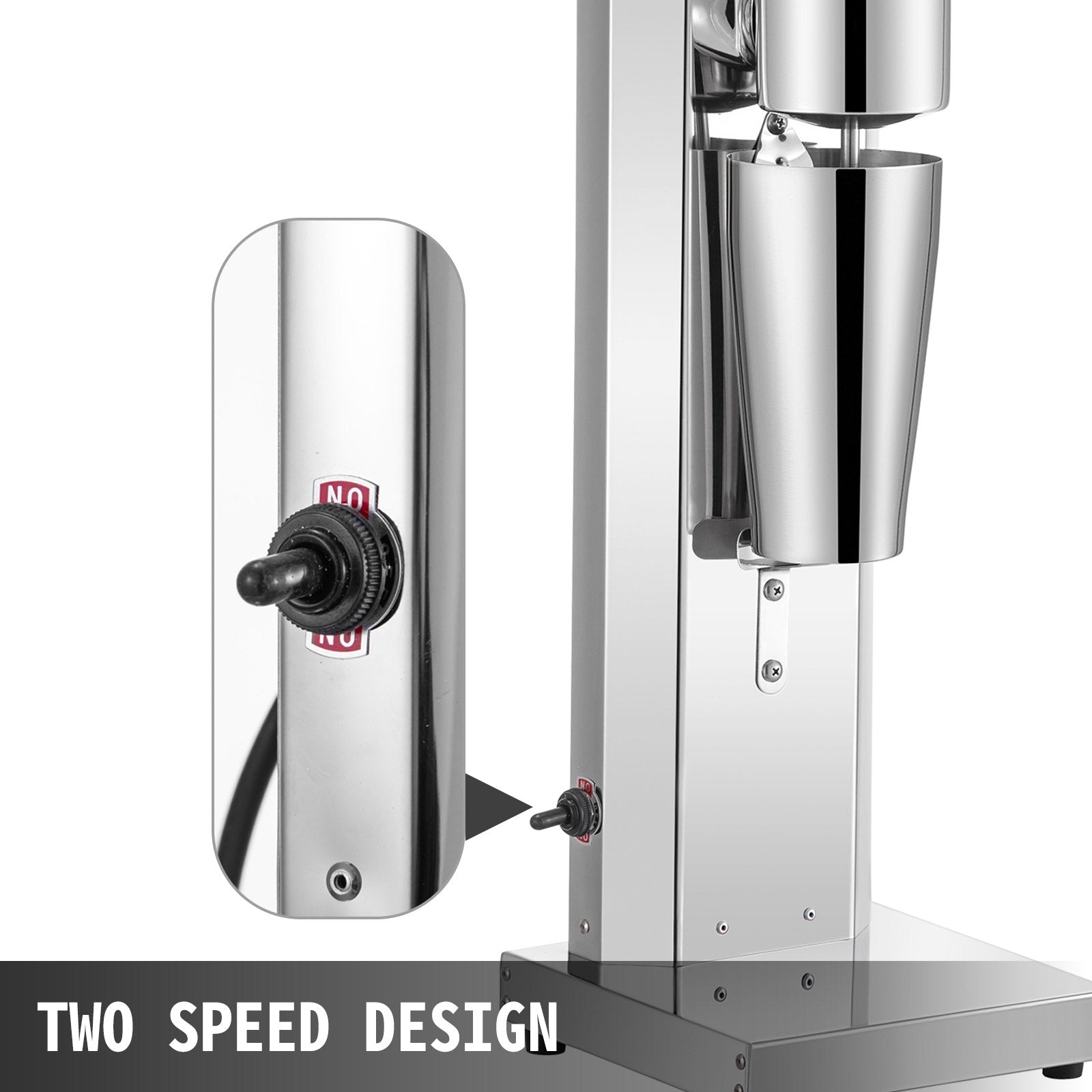 Powerful Milkshake Maker Stainless Steel Electric Mixer
