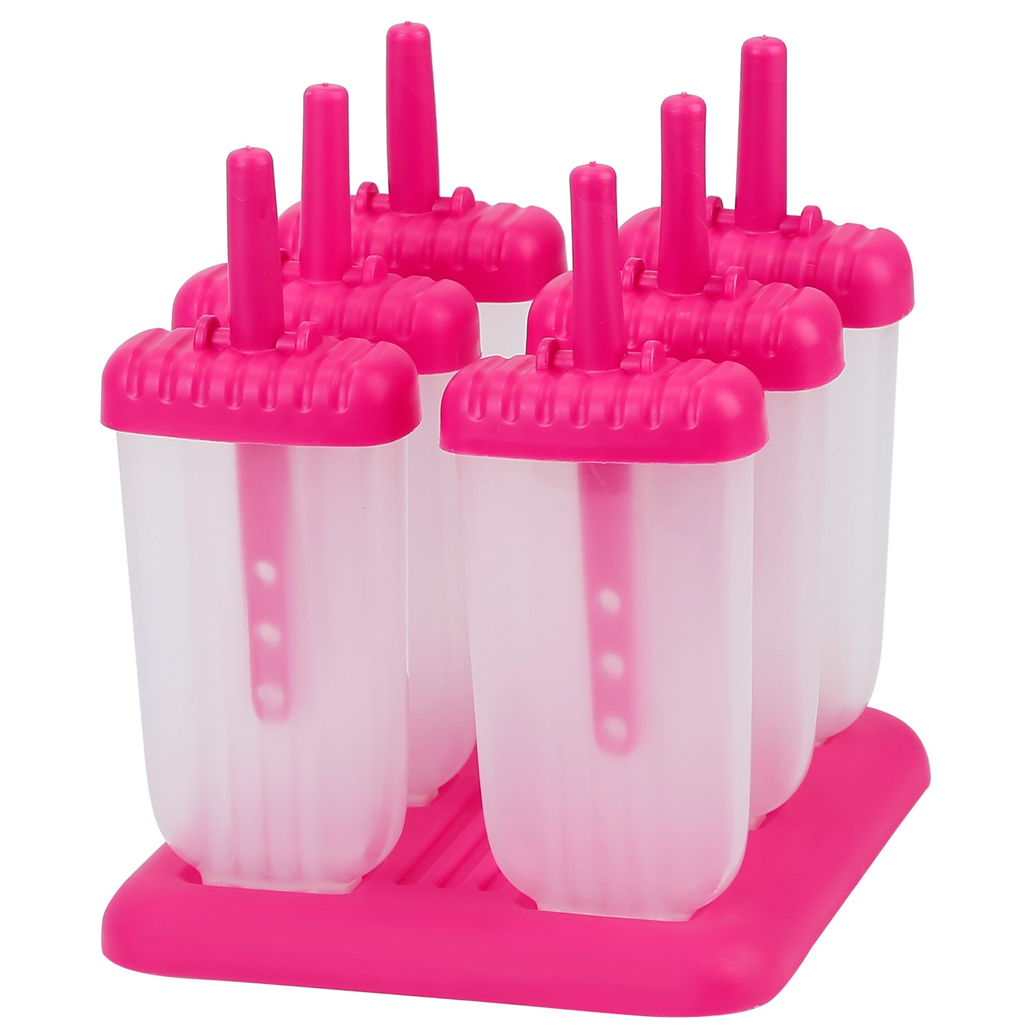 6 Cavity Reusable Popsicle Molds Ice Cream Maker