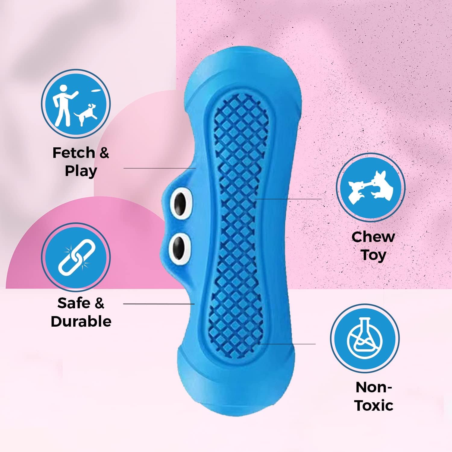 Premium Monster Squeaky Dog Chew Toy for Aggressive Chewers