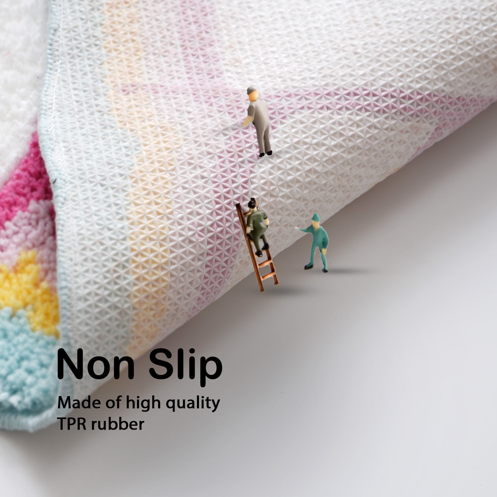 Non Slip Microfiber Bath Rug Absorbent Washable Bathroom Mat