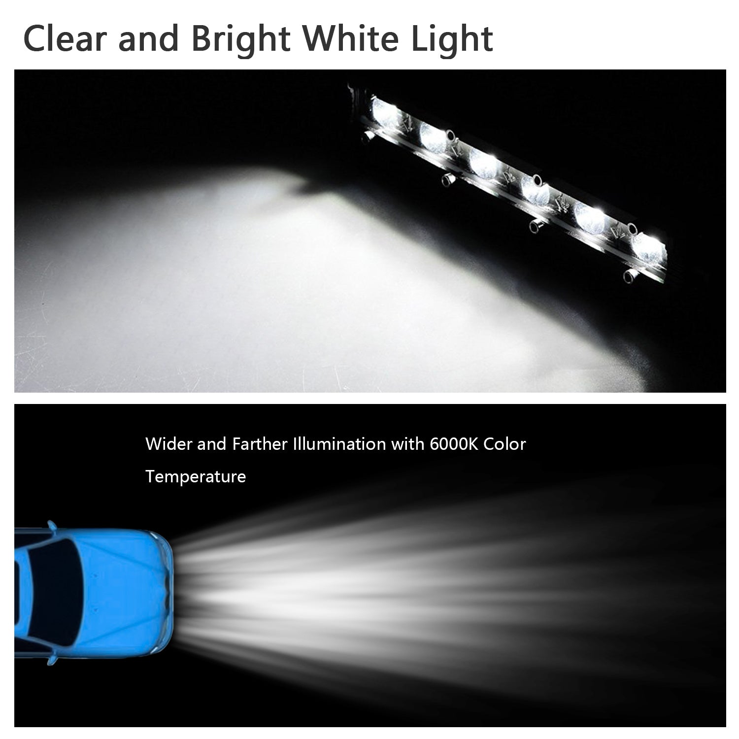 Ultra Slim LED Light Bar Powerful Offroad Spot Beam Work Light