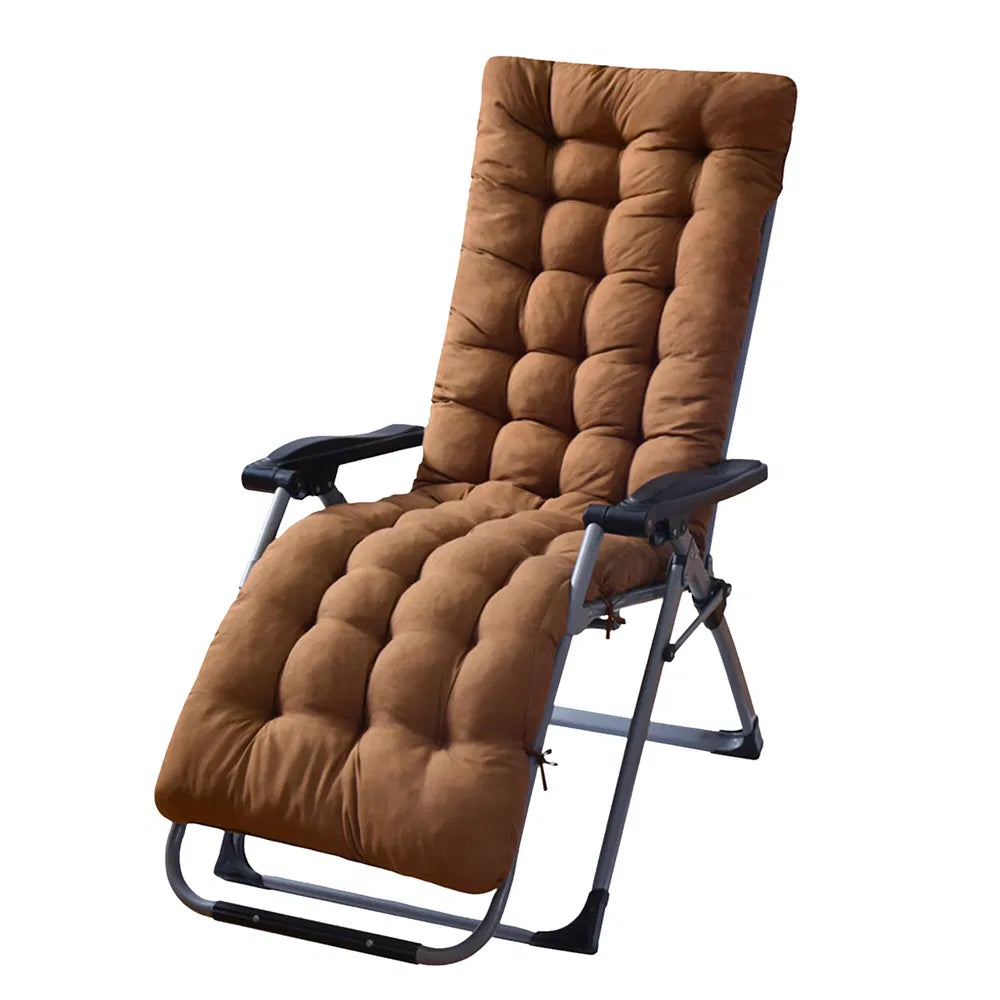 67x22in Chaise Lounge Cushion Recliner Patio Chair Pad Soft Comfort