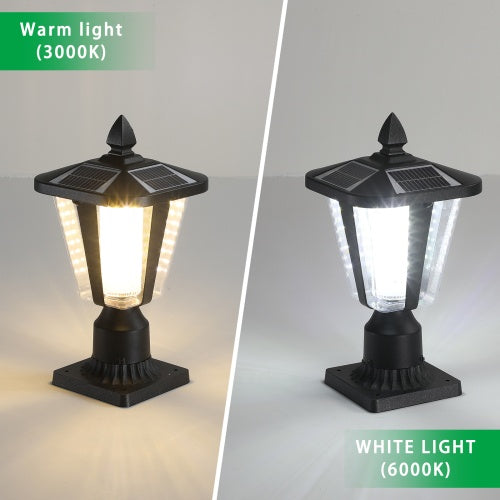 Premium Solar Pillar Light Dimmable LED Outdoor Waterproof Lamp