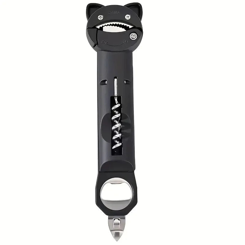 4-in-1 & 5-in-1 Can Opener Bottle Opener Multi Lid Tool Easy Grip