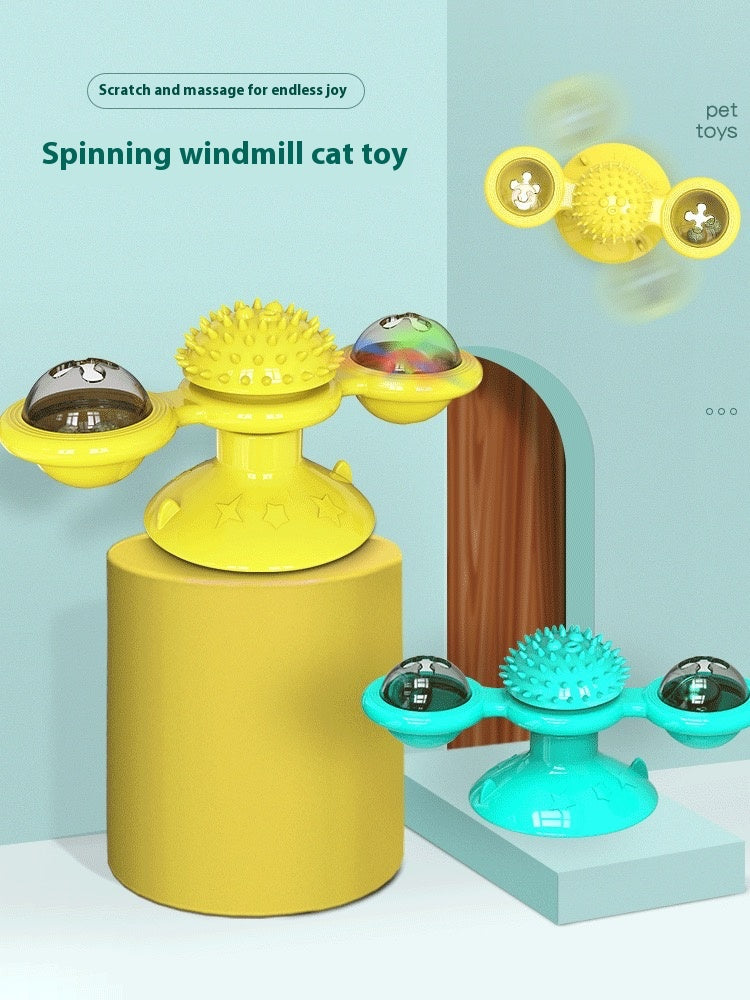 Premium Interactive Cat Toy Set with Rotating Disk and Teasers