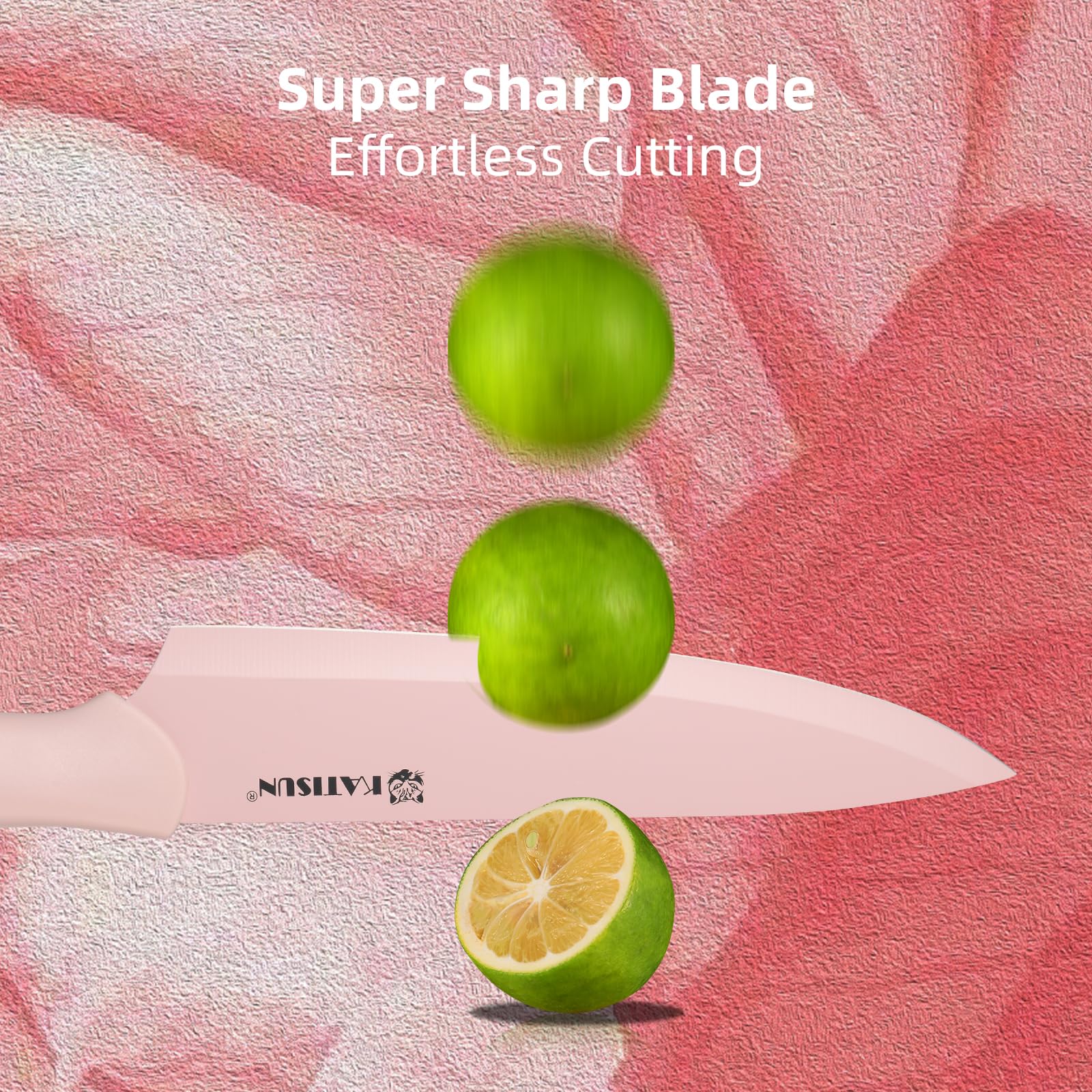 Premium Non Stick Kitchen Knife Set with Guards and Shears