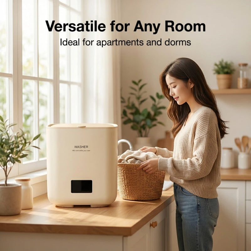 Smart Mini Washing Machine with Dryer Compact Portable Washer