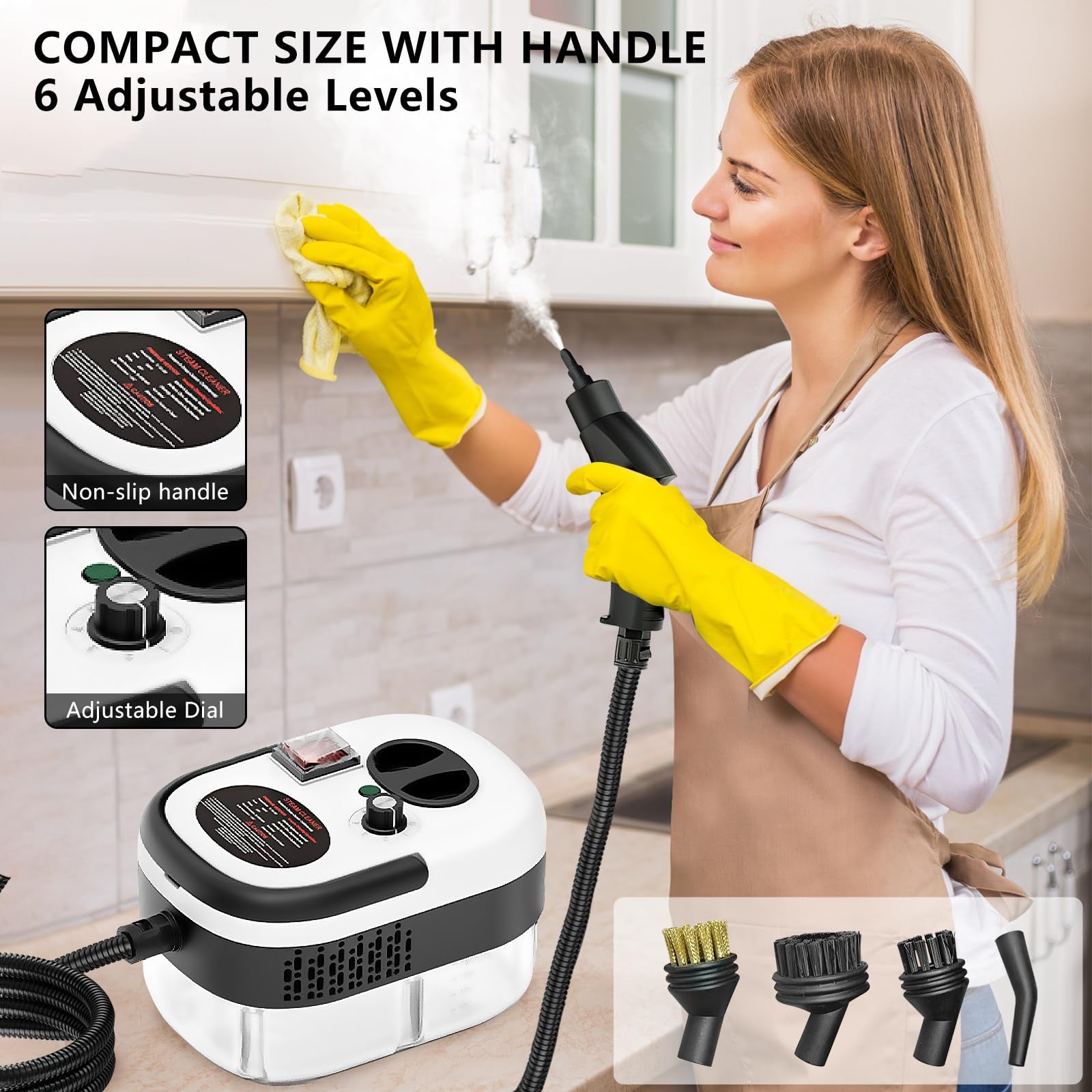 Handheld Steam Cleaner 2500W High Pressure Cleaning Steamer