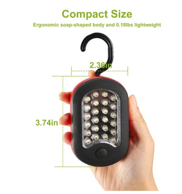 Compact Work Light 27 LED Portable Magnetic Flashlight