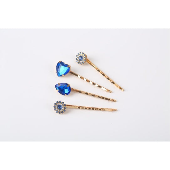 Stylish Leather Hair Clip Set 4Pc Elegant Strong Hold Accessories