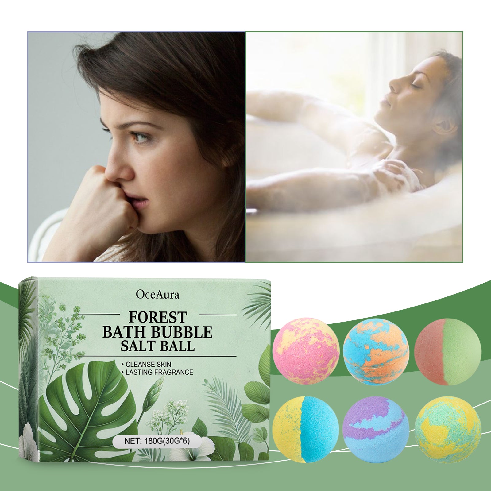 Plant Scented Fragrant Shower Ball for Moisturizing Body Clean & Skins