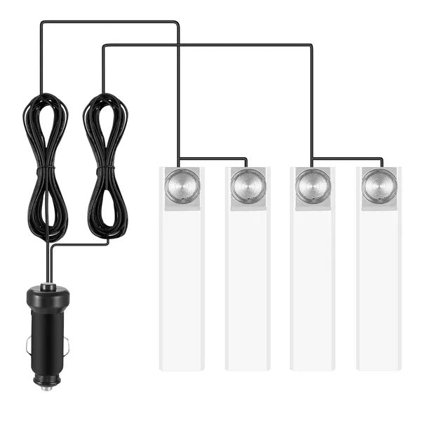 Premium Car LED Interior Atmosphere Lights 360° Ambient Set