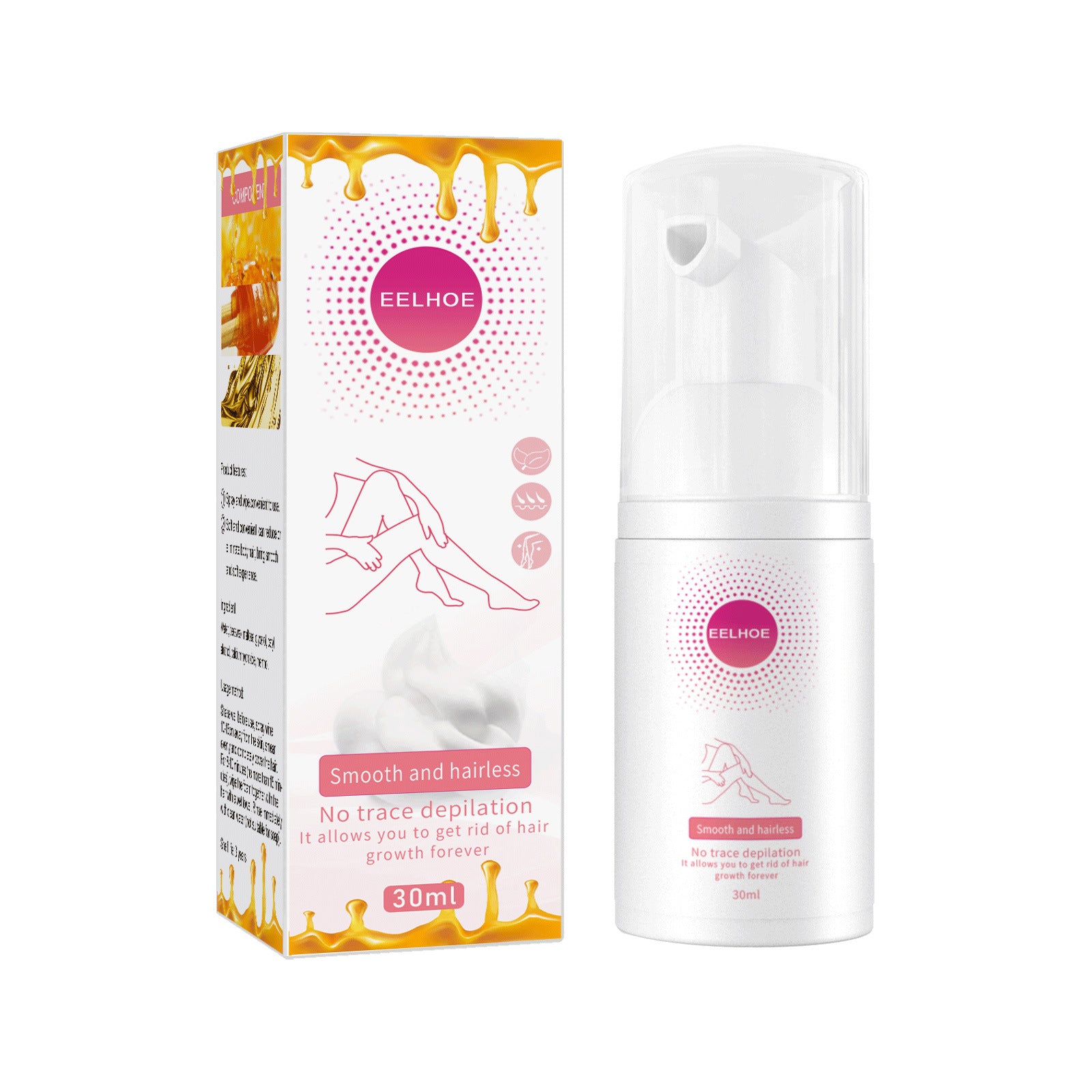 Hair Removal Spray for Smooth Skin and Gentle Depilatory Care