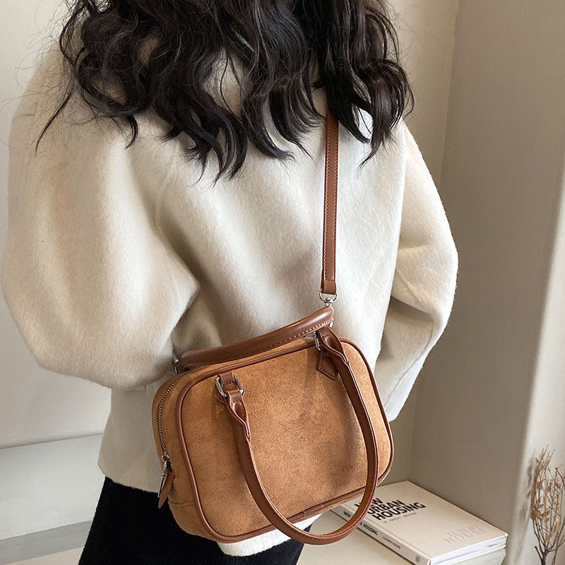 Fashion Suede Crossbody Handbag for Women Special Interest Style Bag