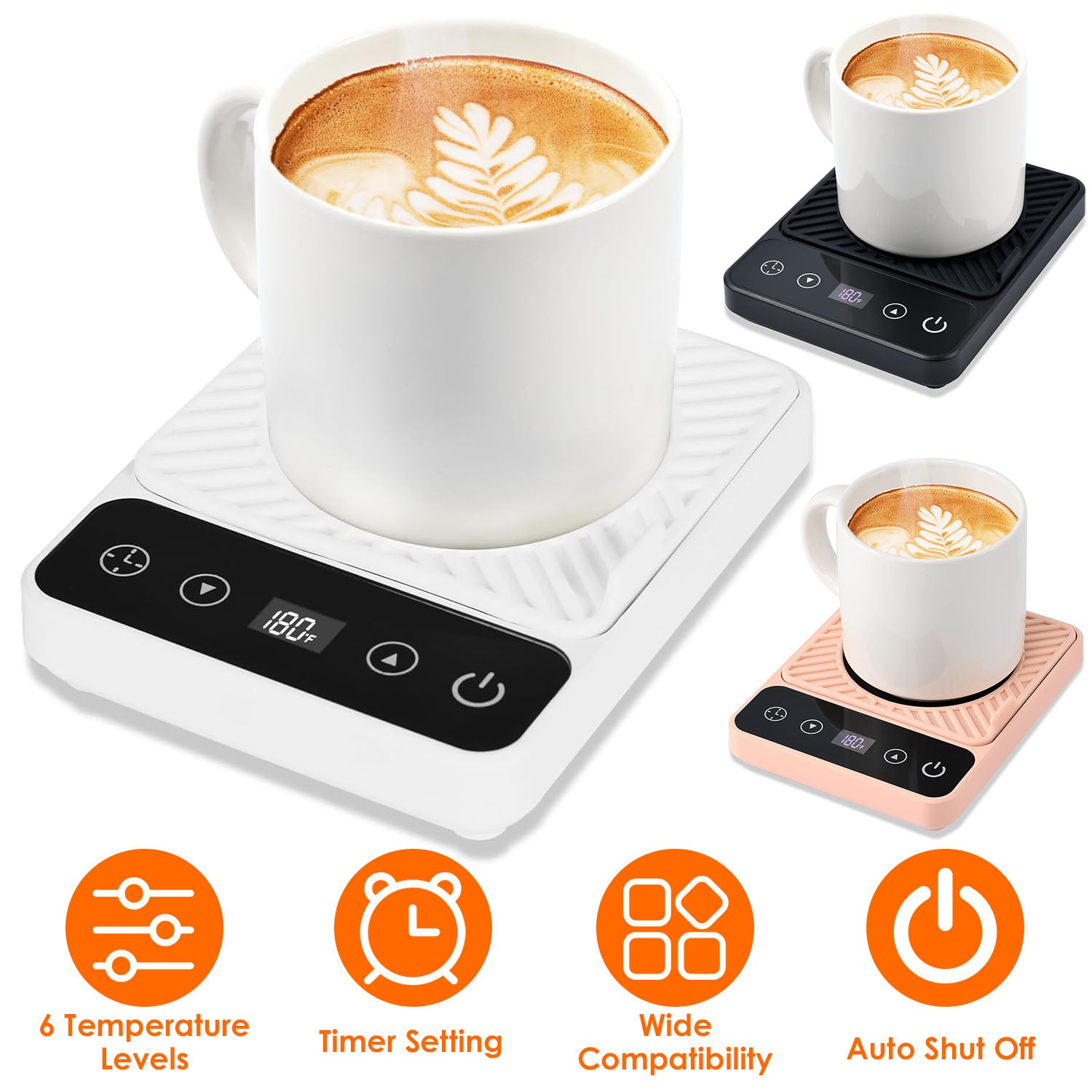 Smart Mug Warmer with 6 Temperature Levels