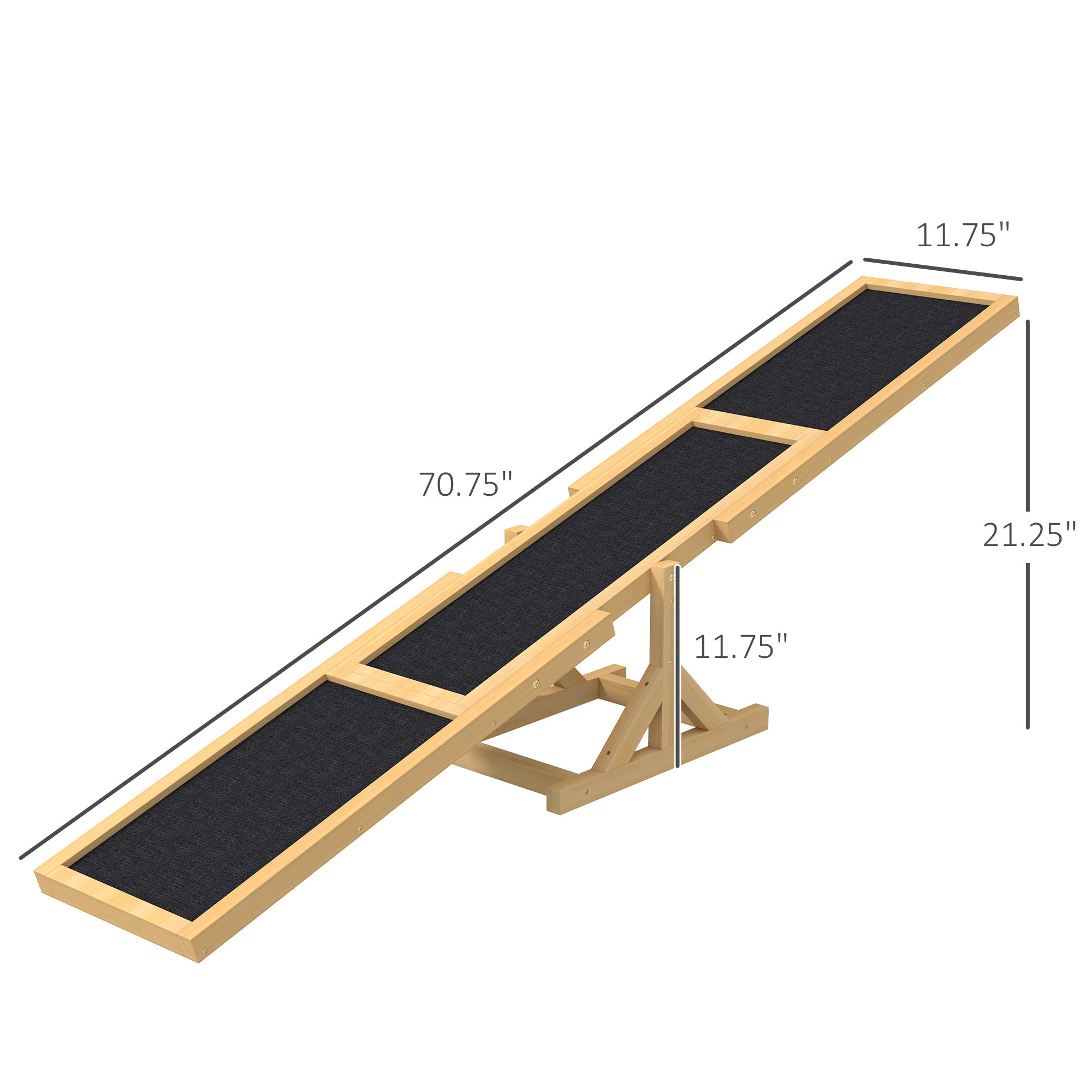 Premium Wooden Dog Agility Seesaw for Training and Exercise