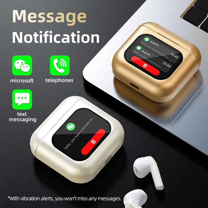 TWS Smart Screen ANC Earbuds Noise Canceling MP3 Playback