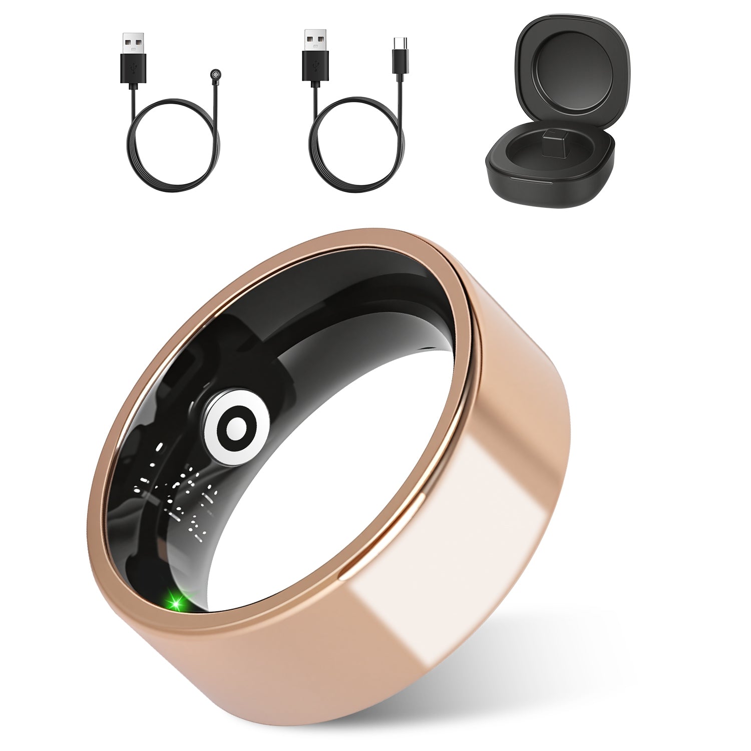 Smart Ring Health Tracker with Sleep, HRV & 7-Day Battery for iOS Android