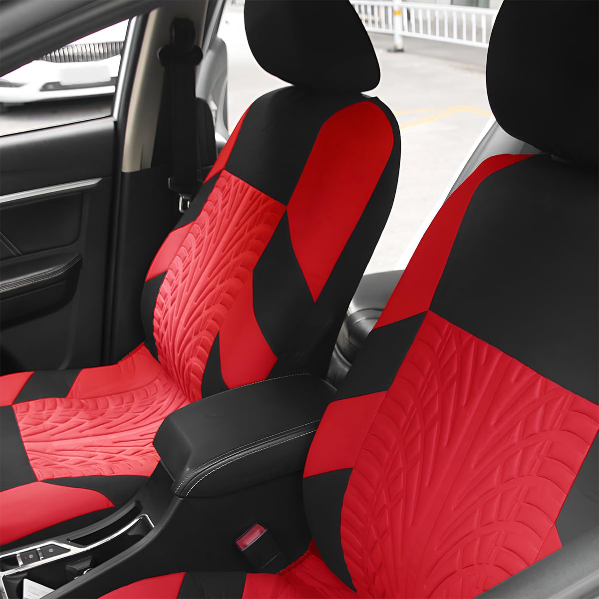 Premium Front Car Seat Covers Set Breathable Sport Cushion