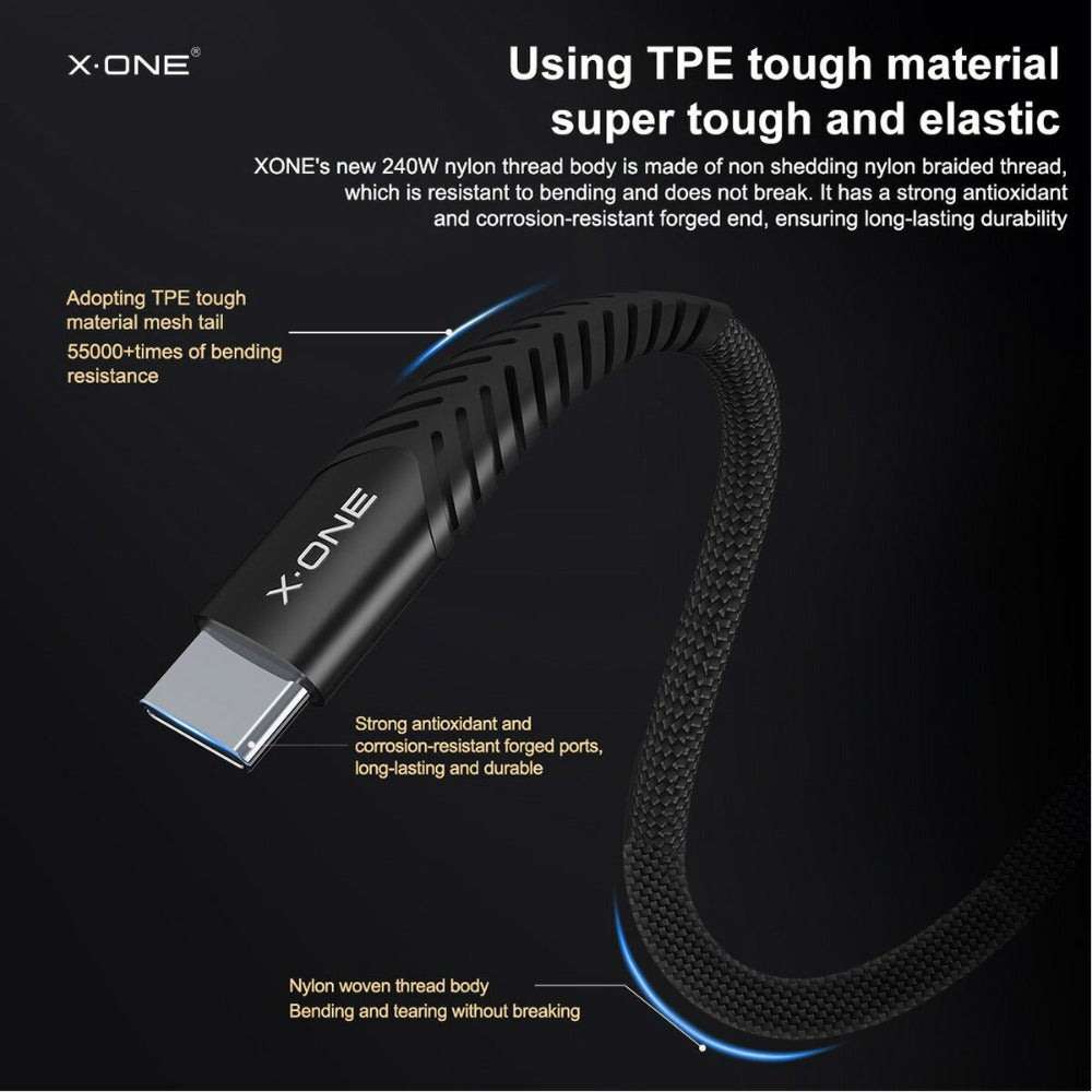New 240W Dual Type-C Fast Charging Cable for Ultra Fast Power Delivery