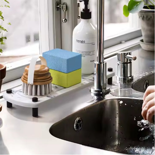 Instant Dry Diatomaceous Earth Sink Tray Kitchen Bathroom Organizer Caddy