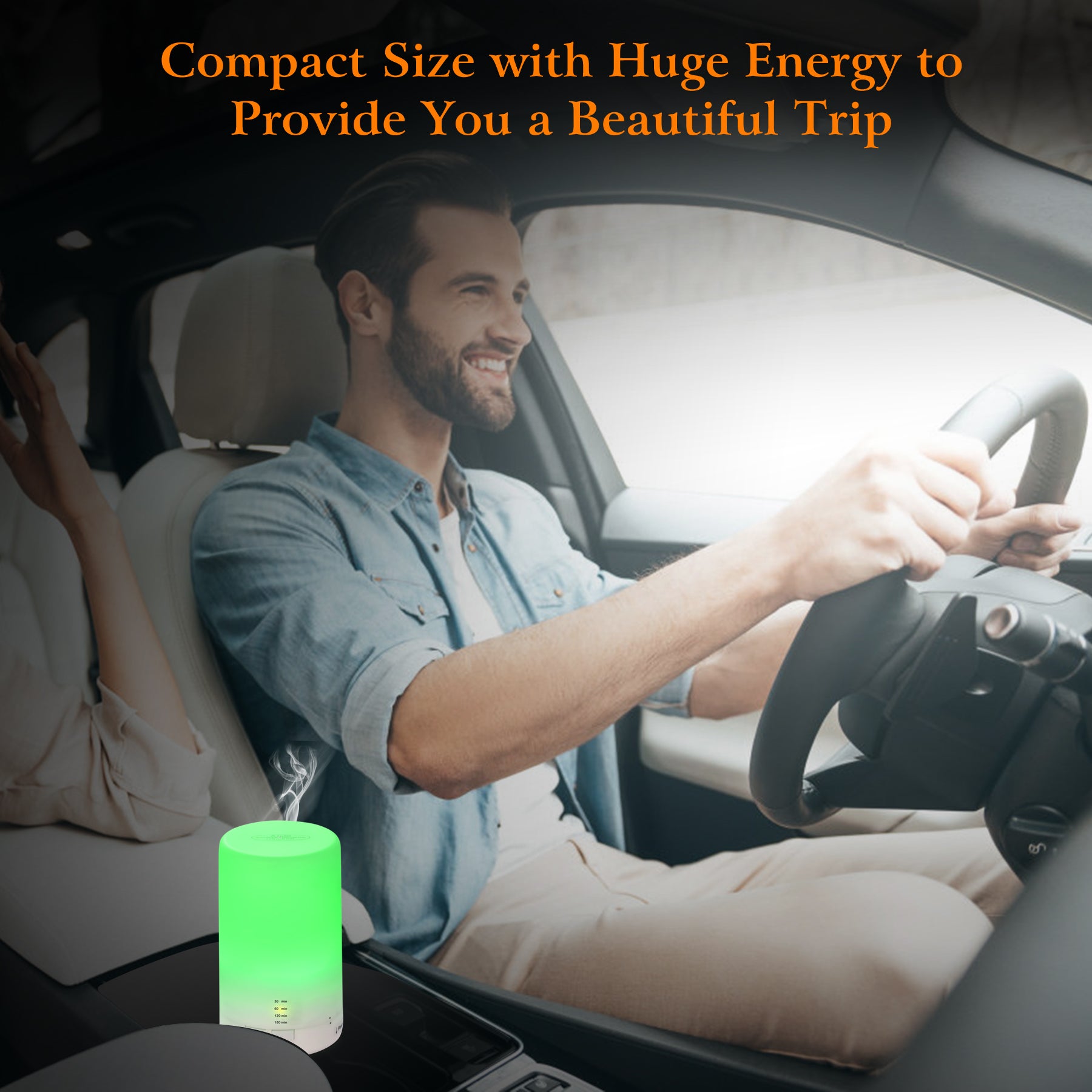 Mini Cool Mist Humidifier Aroma Diffuser LED Timer Portable