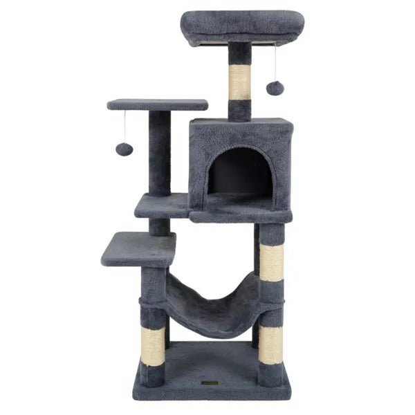 Premium Multi Level Cat Tree with Condo Hammock and Top Perch