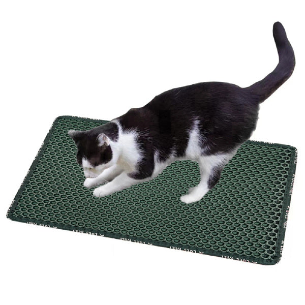 Premium Double Layer Rice Shape Cat Litter Pad Waterproof Mat