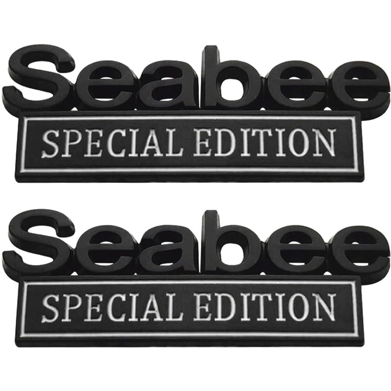 2PCS Seabee Special Edition 3D Metal Car Emblem Badge