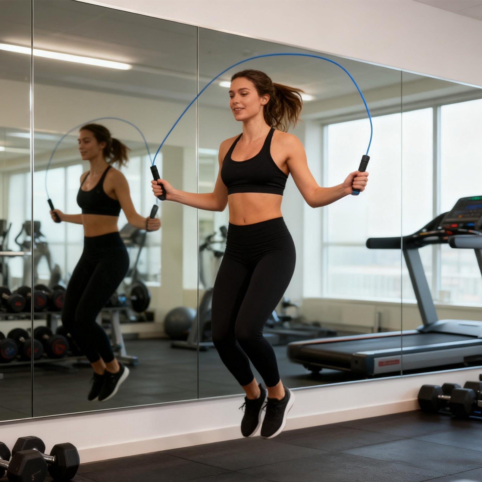 Jump Rope with Counter for Fitness Workout and Calorie Tracking