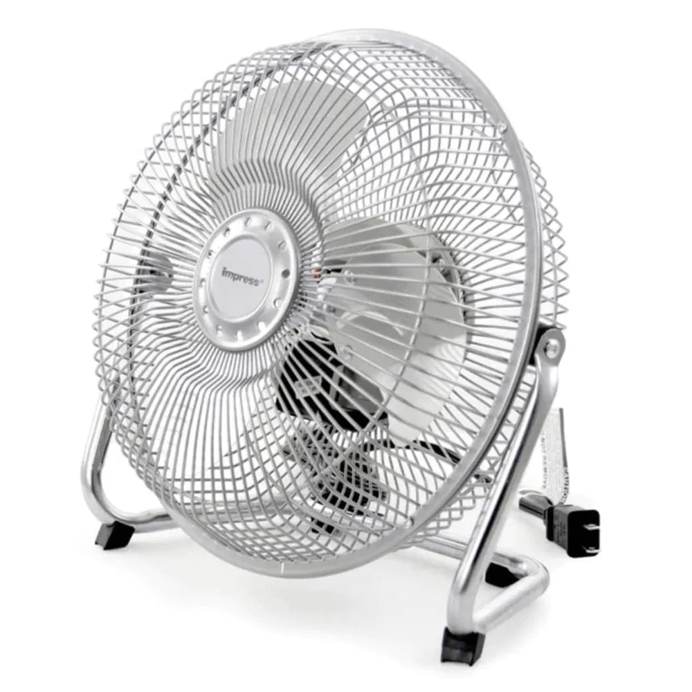 9 Inch High Velocity Metal Floor Fan Powerful Cooling Compact