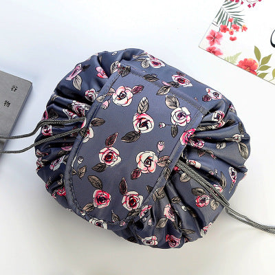 Animal Print Large Capacity Drawstring Cosmetic Storage Bag for Travel Use