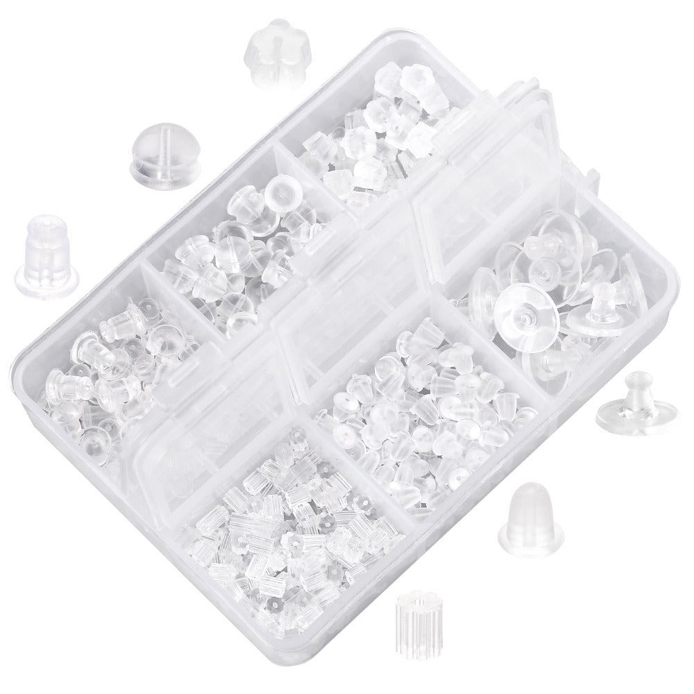 Essential 650PCS Earring Rubber Stoppers for Secure Jewelry Fit