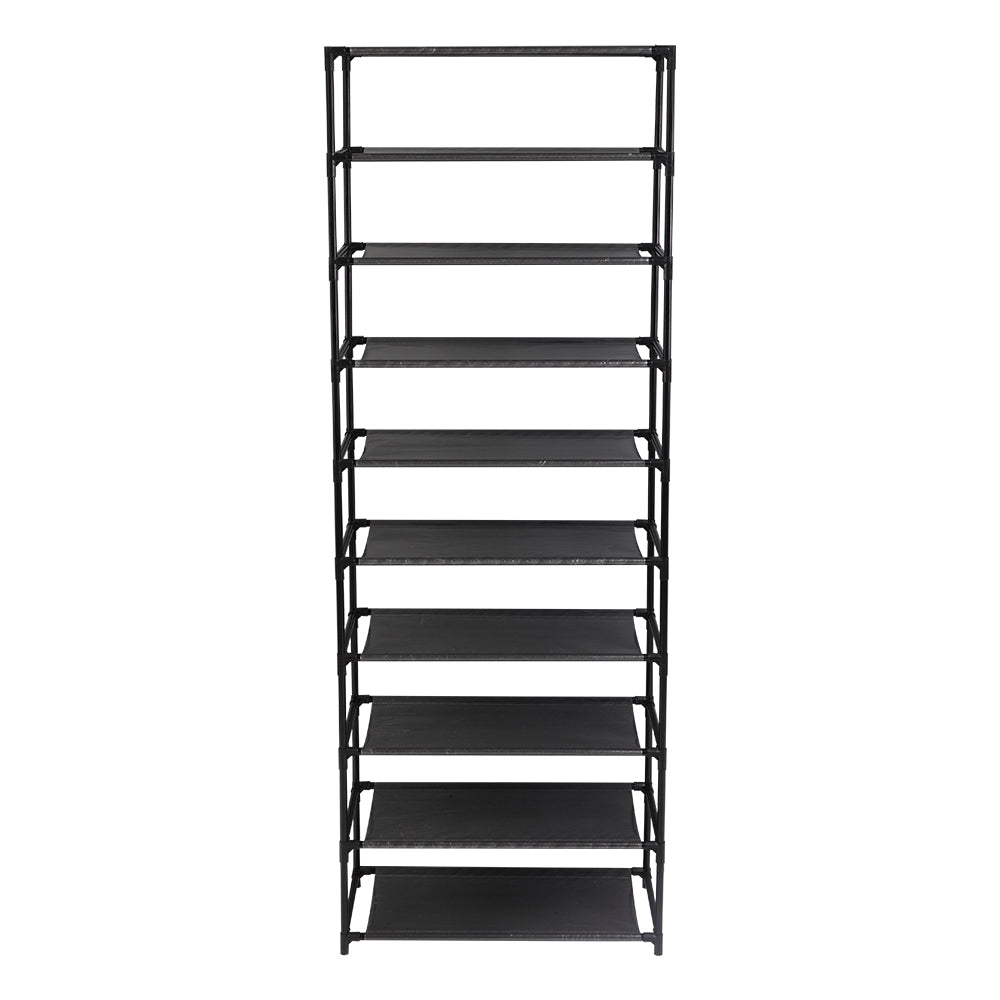 Heavy Duty 10-Tier Stackable Shoe Rack Holds 50 Pairs Organizer